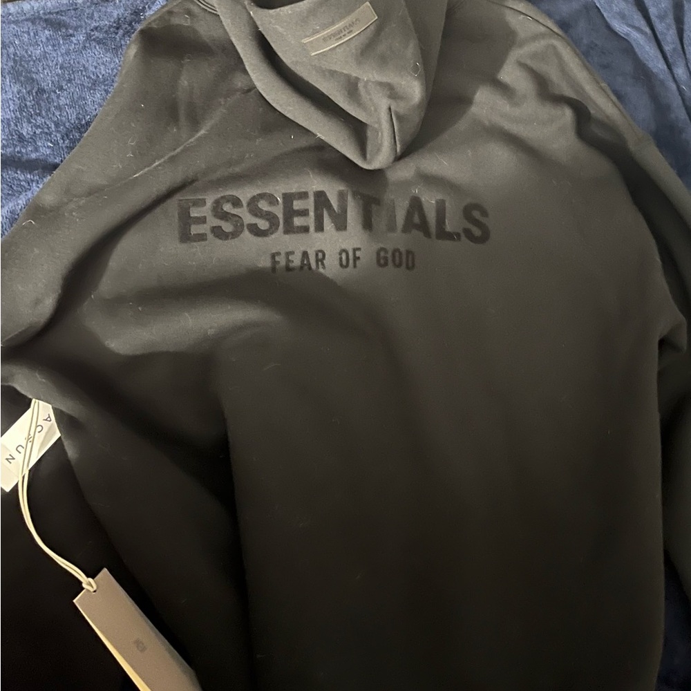 Essentials Black Hoodie - Picture 2 of 3